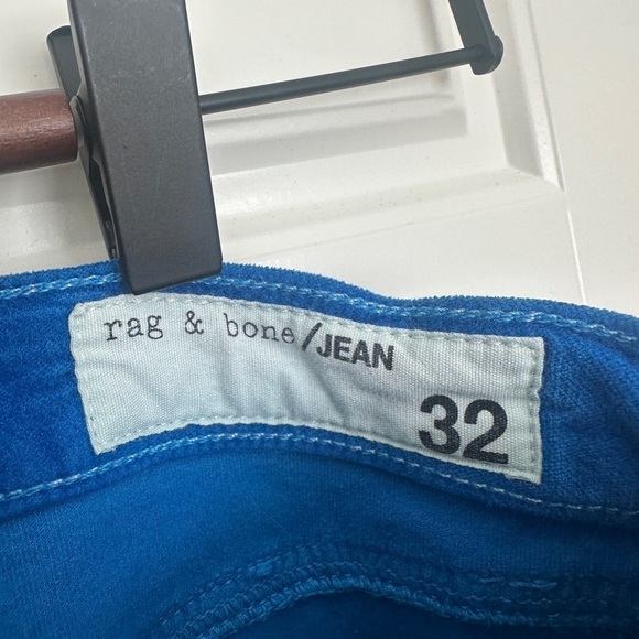 rag & bone Blue Suede Like Jeans Slim Fit - Picture 4 of 5